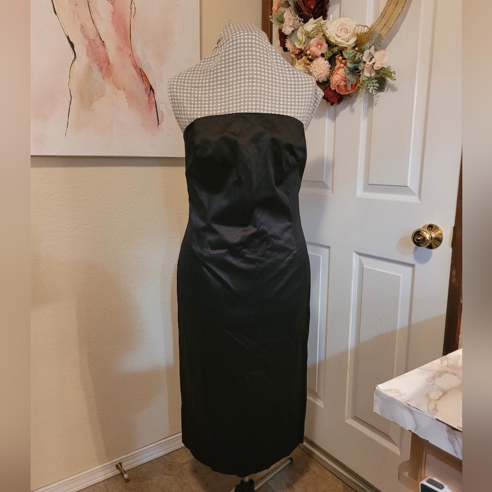 ISAAC MIZRAHI for Target Black satin dress 14